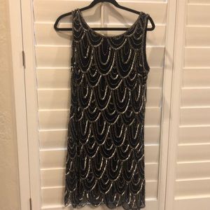 Pisarro Nights Evening Cocktail Navy Dress Size 14